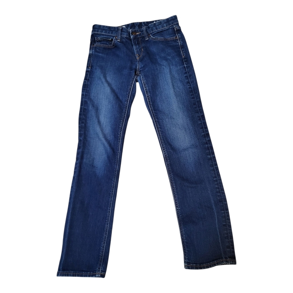 GAP 1969 Womens Dark Wash Mid-Rise 'Real Straight' Jeans - Size 26s